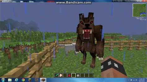 minecraft werewolves  dog mo creatures mod youtube