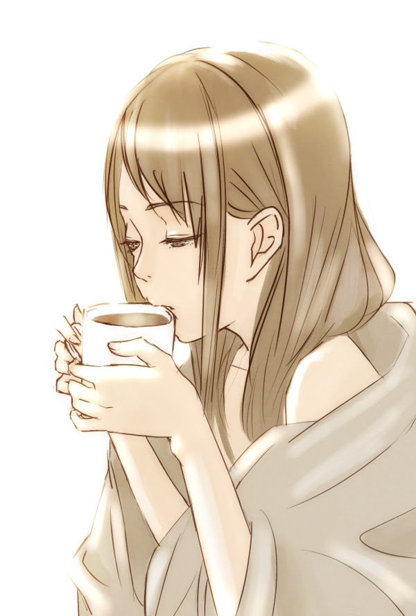 ユッカラン コーヒーを飲む女の子