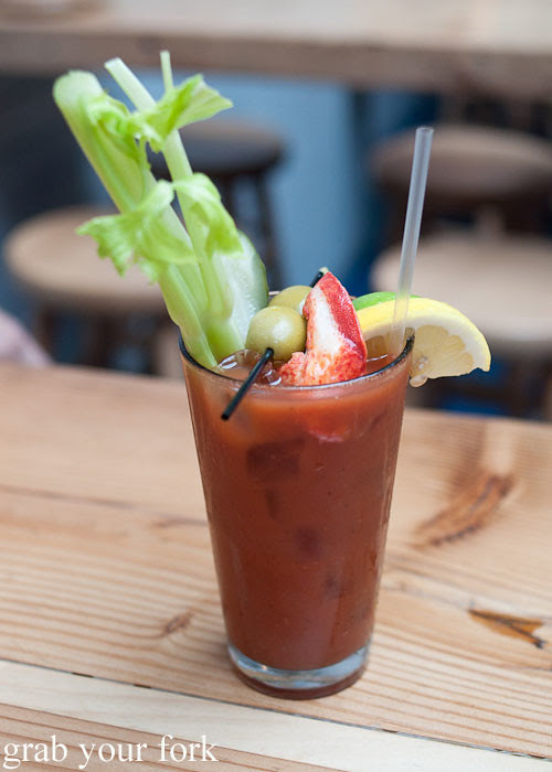 lobster claw bloody mary at lobster joint new york nyc lower east side