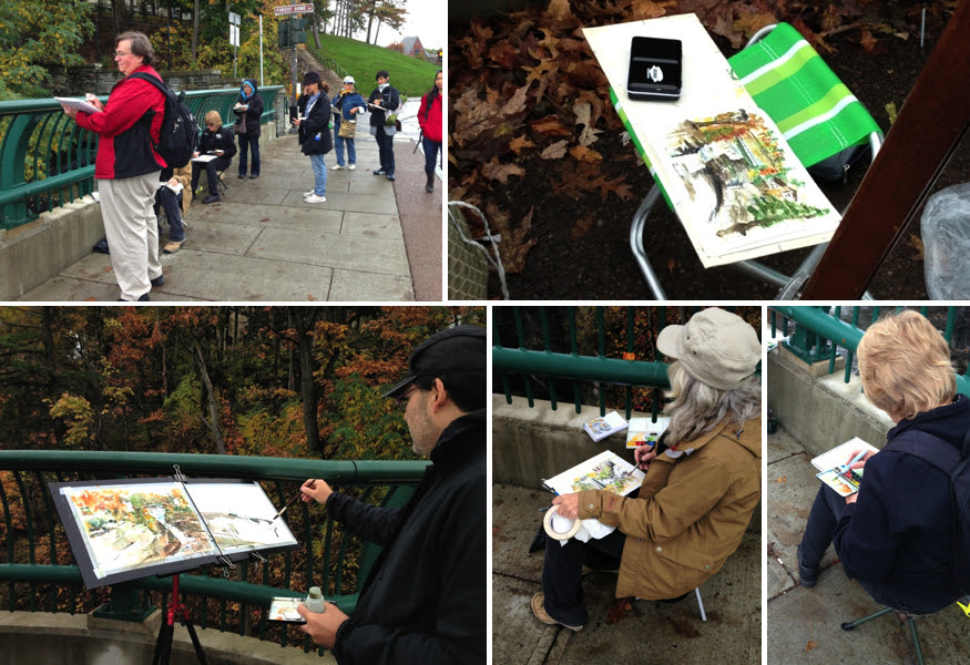 Toronto Urban Sketchers Sketchcrawl Ithaca NY