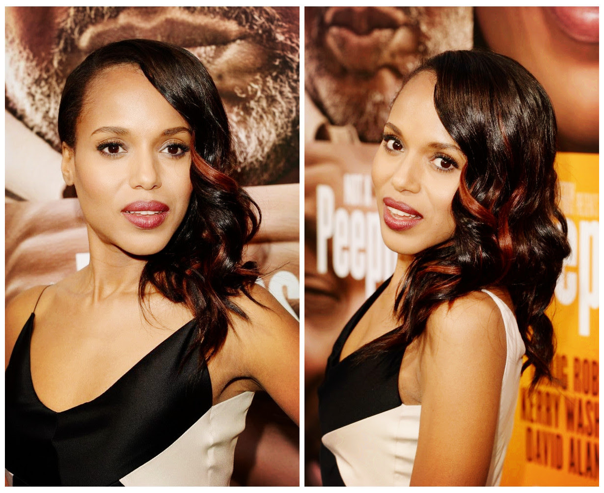 kerry washington seductive wavy custom full lace human hair wig  title=