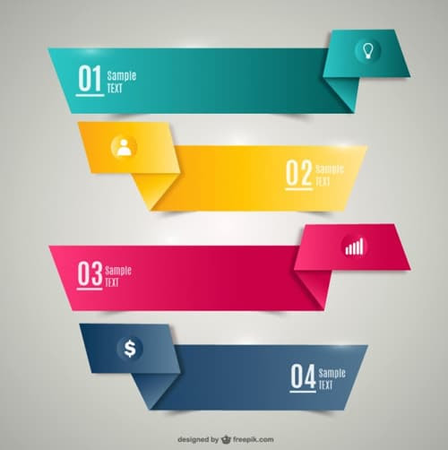 Origami-banners