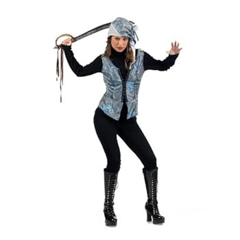Pirate Femme - Gilet & Coiffe - Accessoire Déguisement Femme - S Pirate Femme - Gilet & Coiffe - Accessoire Déguisement Femme - S