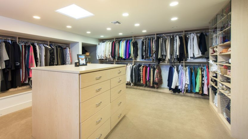 A closet as big as most people's living rooms