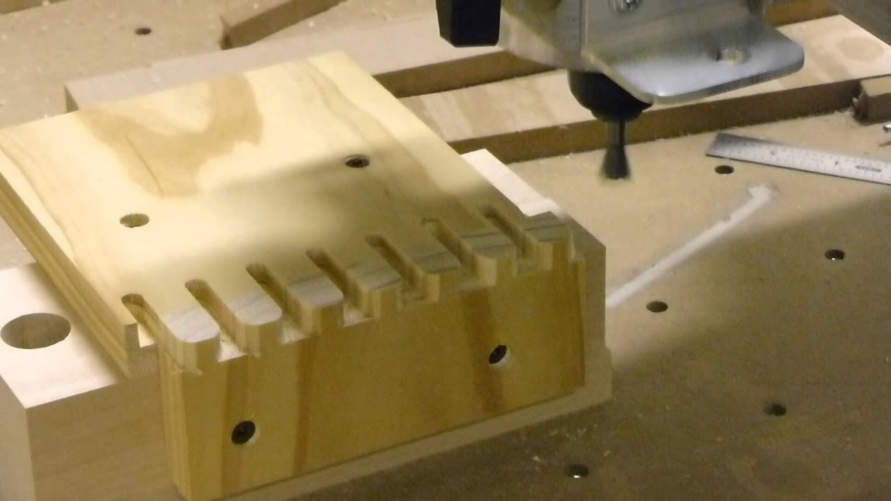 CNC Dovetails G-Code Generator First Test Cuts. - YouTube