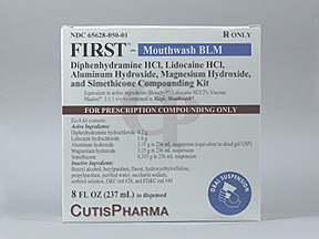 Mouthwash to numb mouth