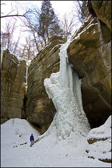 Tonty Canyon Falls in Winter