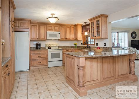 tewksbury kitchen remodel  maple cabinets walnut glaze