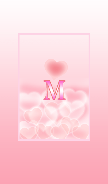 イニシャルピンク M Line着せかえ 360円