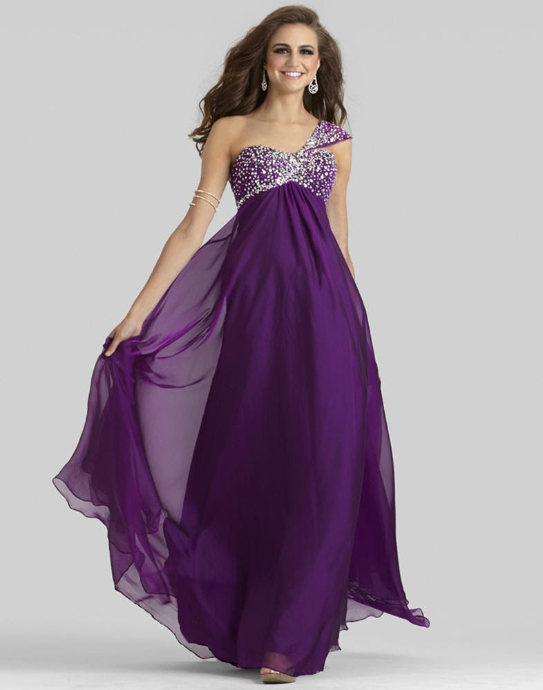 Purple evening dresses uk