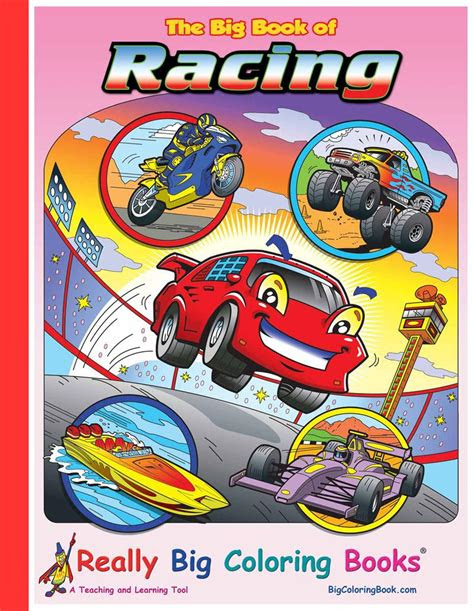 coloring book publishers big book  racing coloring book