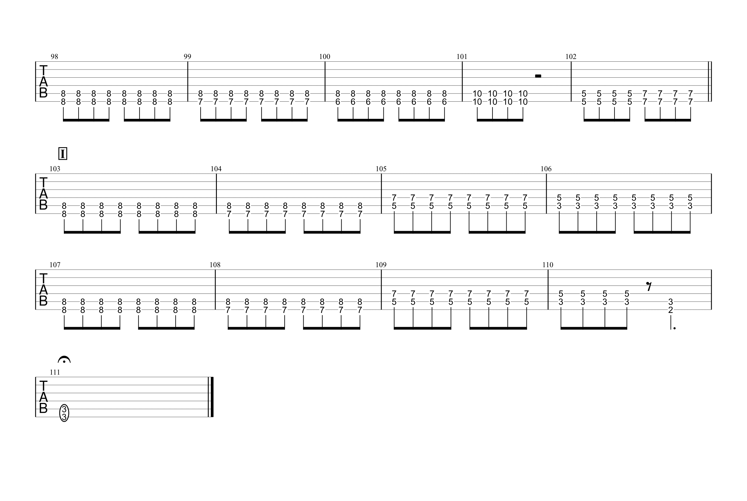 未完成交響曲 One Ok Rock 無料ギターtab譜 サイドギターパートほぼ完コピver Easy Guitar Net