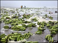 Bananas on the beach