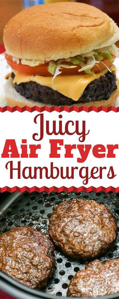 So how are the two different? Air Fryer Hamburgers | Recipe in 2020 | Air fryer dinner