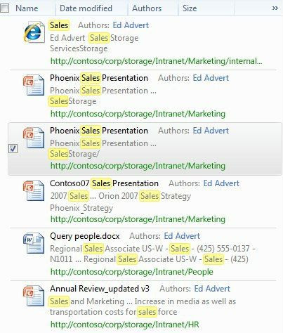 Federated search di W7