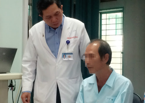 Bệnh nhân hồi phục tốt sau mổ. Ảnh: T.P