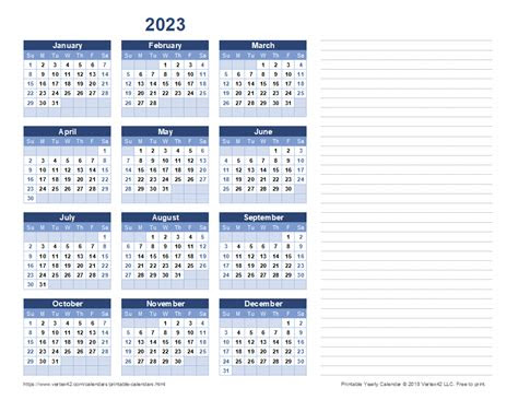  free printable calendars for 2022 2023 vertex42