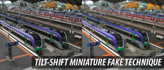 Tilt-Shift Miniature Fake Technique