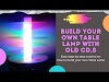 Table Lamp With Old CD - Night Lamp Ideas - DIY Home Decor Ideas  