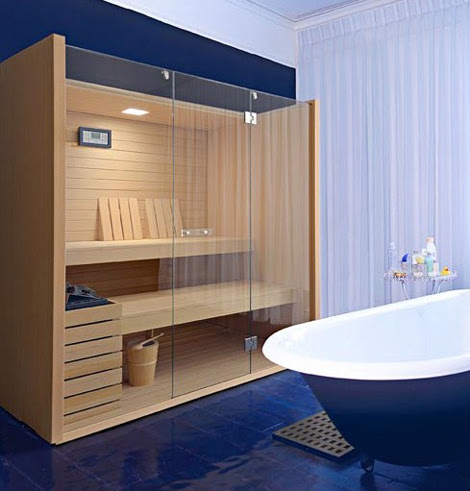 The luxurious elements Effegibi Finnish Sauna Design Hates Being Utilitarian