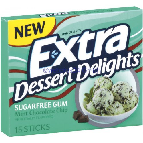 Wrigley's Extra Dessert Delights Mint Chocolate Chip - 10/15 Stick Packs