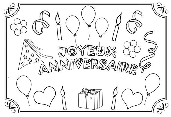 Coloriage Anniversaire Ajouter Le Prenom