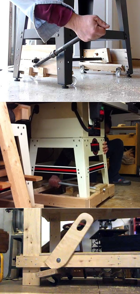 DIY Designs of Retractable Wheels for Tool Bases - Core77