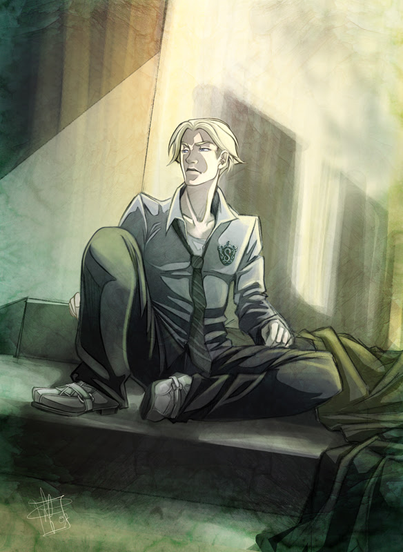 in the stairs - Draco Malfoy Fan Art (27437327) - Fanpop