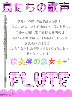 ﾌﾙｰﾄ画像 空の音たち