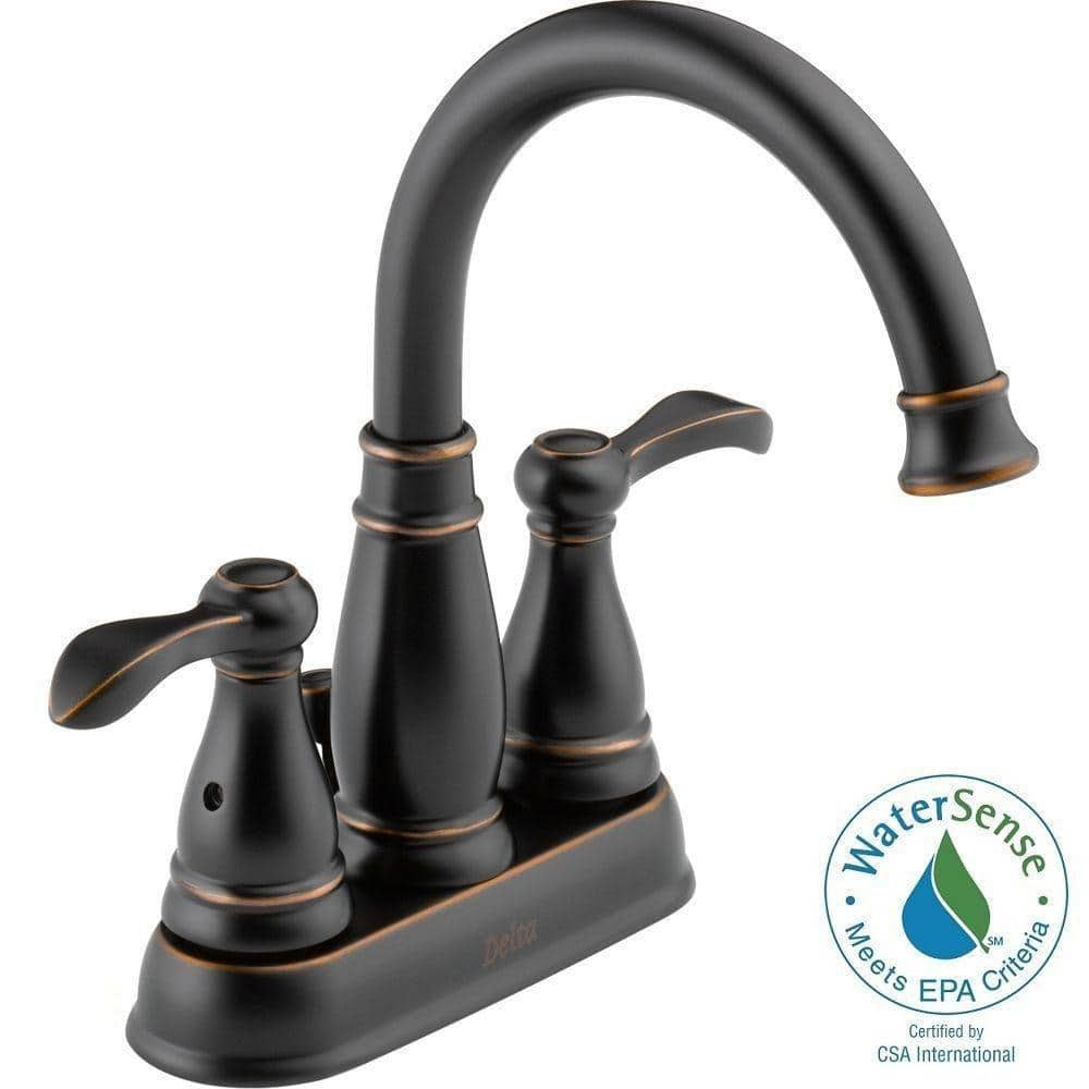 Delta Porter 4 in. Centerset 2Handle HighArc Bathroom