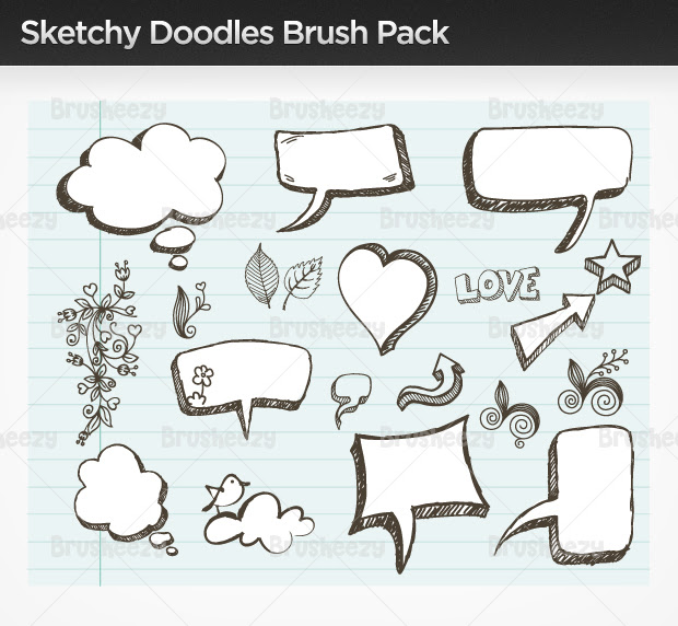 Download Sketchy Doodle Brush Pack - Free Photoshop Brushes at ...