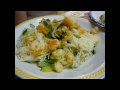 spaghetti di riso con gamberetti e verdure [COOK-MONI]
