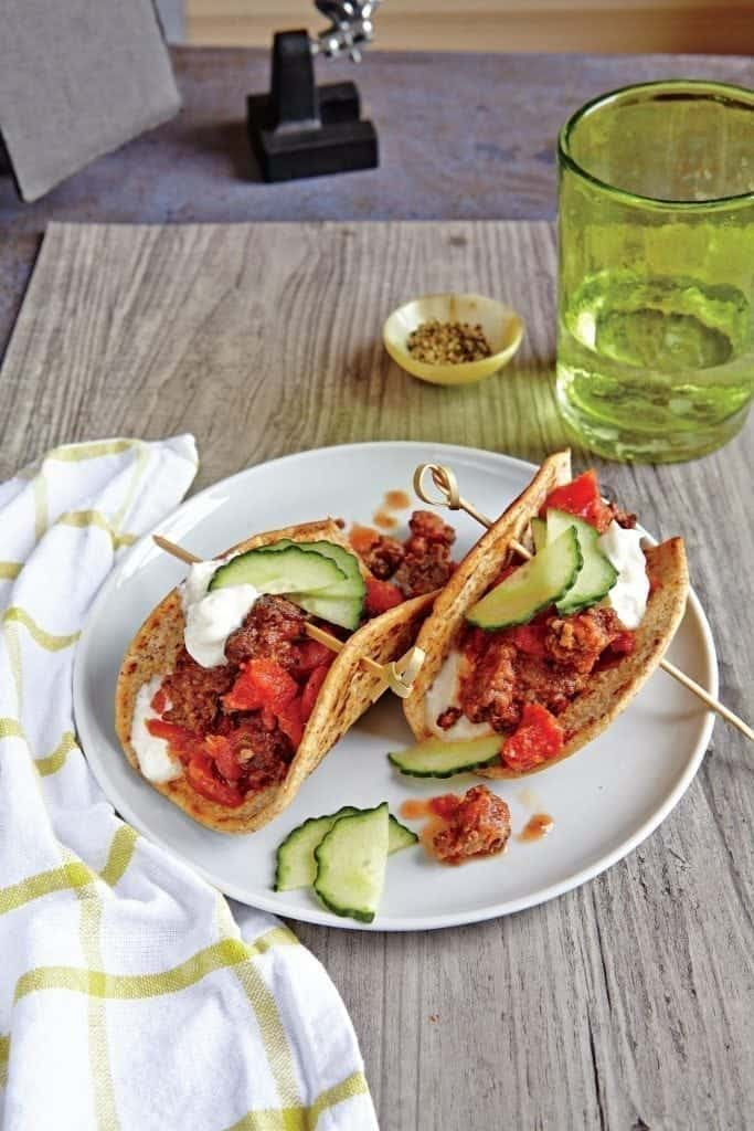 Beef Flatbread Tacos