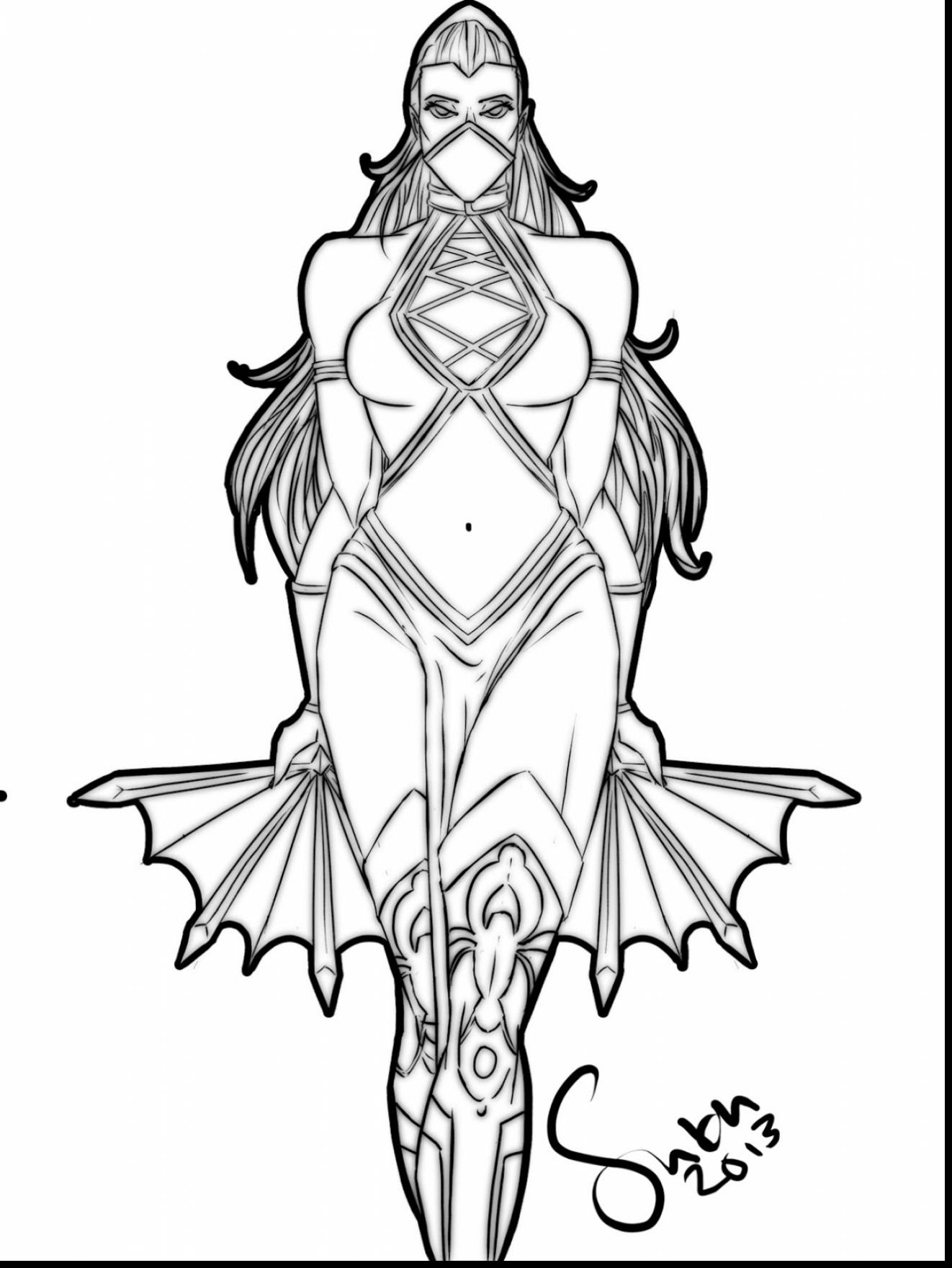 Download Mortal Kombat Coloring Pages at GetDrawings | Free download