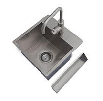 NewAge Products Home Bar Stainless Steel Sink Kit