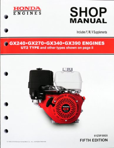 Honda GX240 GX270 GX340 GX390 UT2 Engine Service Repair ...