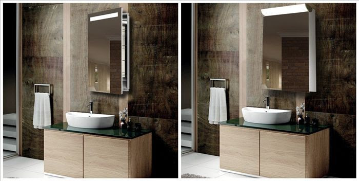 Bathroom Mirror Cabinets Demister With Shaver Socket, View Bathroom 