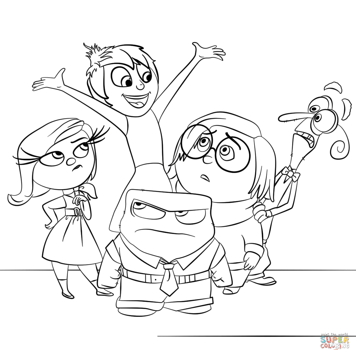 Download Inside Out All Characters coloring page | Free Printable ...