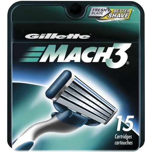 Gillette Mach3 Cartridges 15 Count