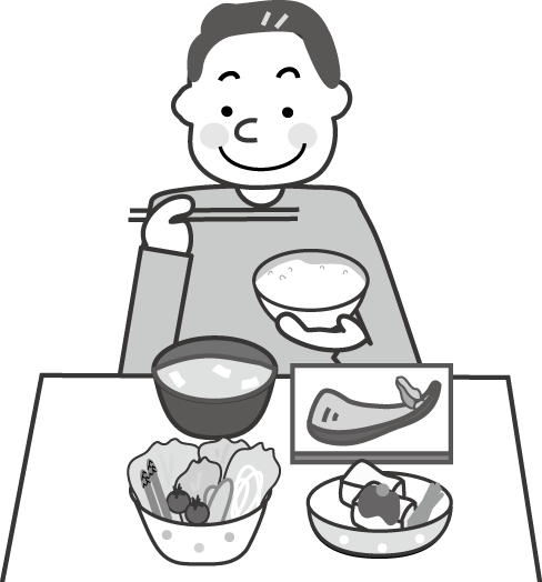 健康管理のイラスト 食事療法 運動療法 保健 医療 無料イラスト フリー素材