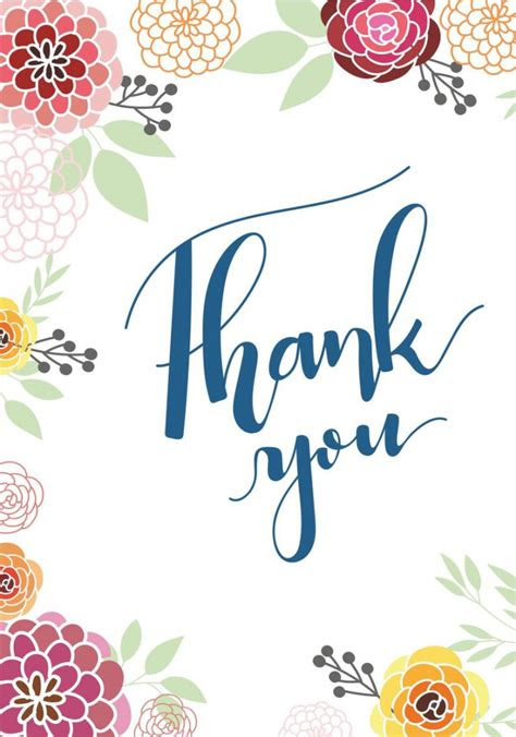  printable thank you cards pdf printable card free