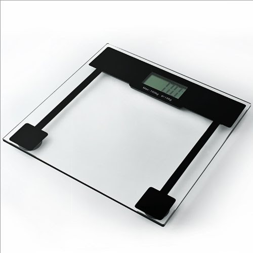 Digitale Personenwaage Glaswaage - bis 150 kg / 0,1 kg