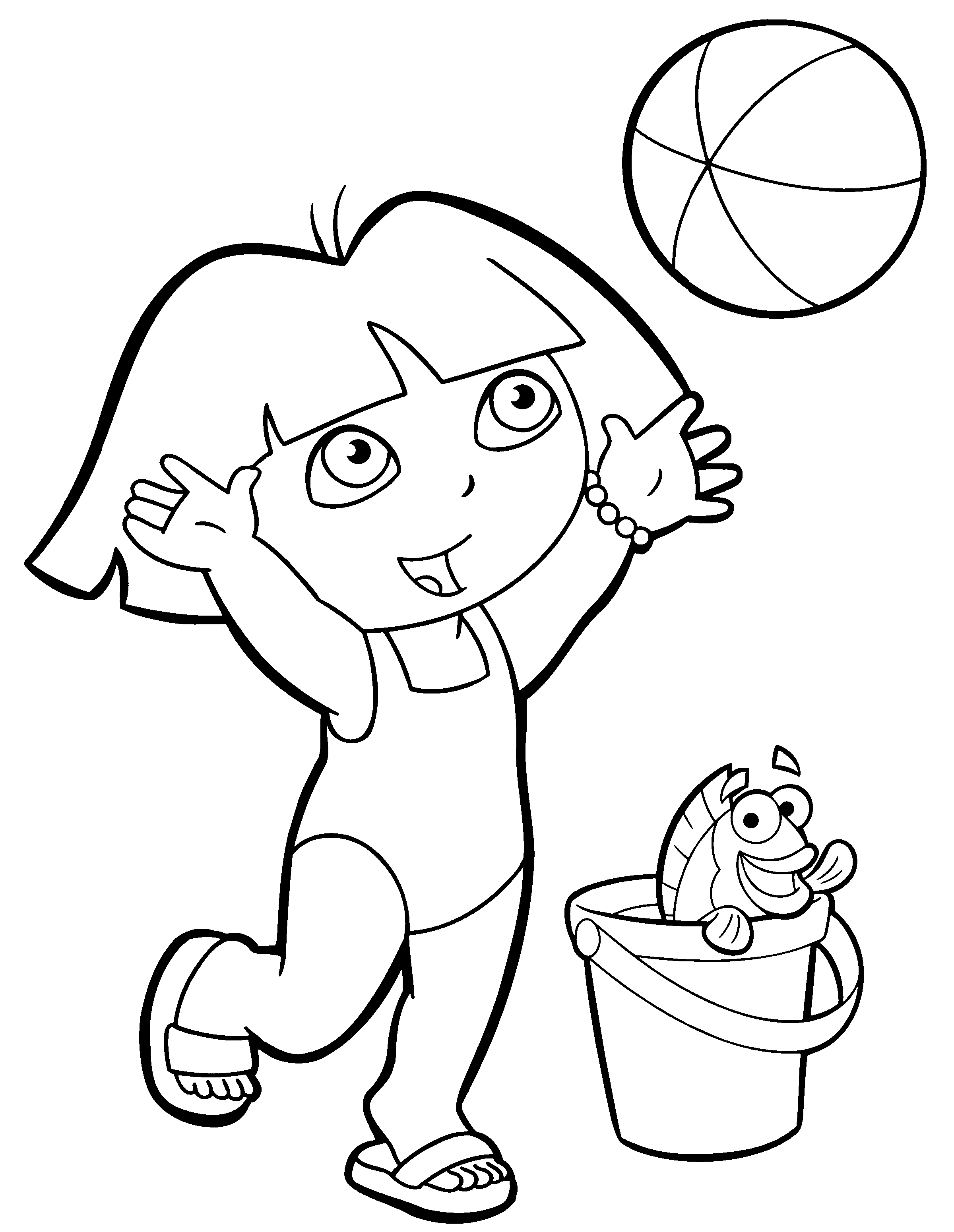 Coloriage dora gratuit dessin a imprimer 136