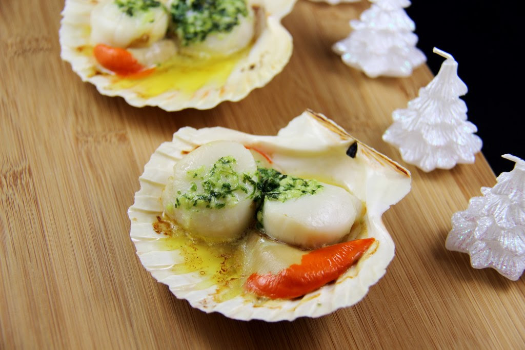 Coquille Saint Jacque Au Four St Jacques Roties Au Beurre Persille Mangez Moi Fr