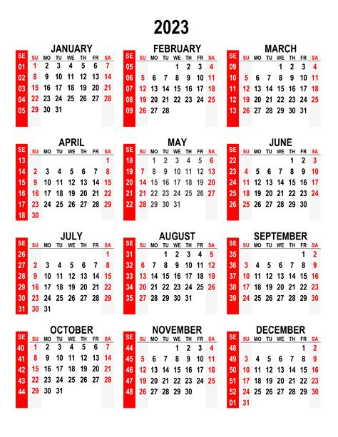  yearly calendar 2023 free calendarsu
