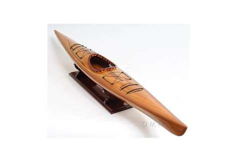 hand  wooden kayak model