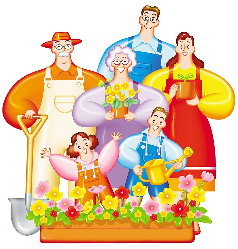 園芸ファミリーイラスト ストックイラスト 衛星写真素材blog 株式会社アートバンク オフィシャルブログ
