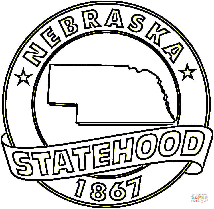 Download Nebraska State coloring page | Free Printable Coloring Pages
