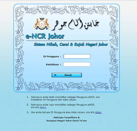 contoh surat nikah johor