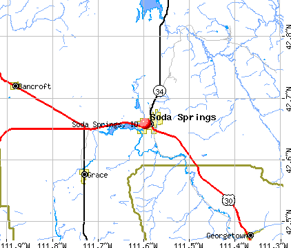 Soda Springs Idaho Map Soda Springs, Idaho (ID 83276) profile: population, maps, real 
